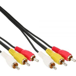Kabel Intos RCA (Cinch) x3 - RCA (Cinch) x3 2m czarny (89996)