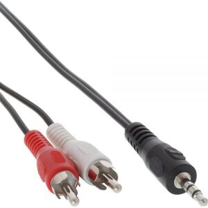 Kabel InLine Jack 3.5mm - RCA (Cinch) x2 1m czarny (89944L)
