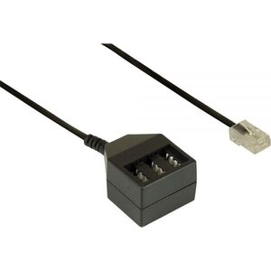 InLine Kabel adapter RJ45 męski do TAE NFN żeński, 0.2m (69942)