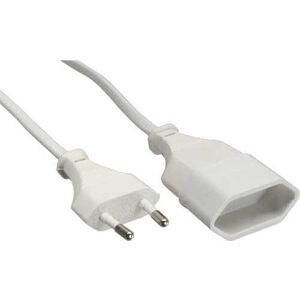 InLine Euro Typ C Plug Power przedłużacz męski - żeński (16685W)