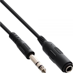 Kabel InLine Jack 6.3mm  - Jack 6.3mm 5m czarny (99935A)