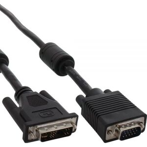Kabel InLine DVI-A - D-Sub (VGA) 5m czarny (17782B)