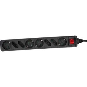 Listwa zasilająca InLine 8 gniazd 1.5 m czarna (16481S)