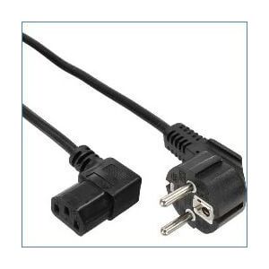 Kabel zasilający InLine Typ F German kątowy - C13 prawy kątowy (16752A)