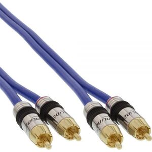 Kabel Intos RCA (Cinch) x2 - RCA (Cinch) x2 15m niebieski (89715P)