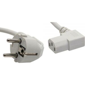 Kabel zasilający InLine Typ F German kątowy - 3 Pin IEC-C13 kątowy (16647A)
