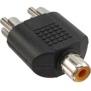 Adapter AV InLine RCA (Cinch) - RCA (Cinch) x2 czarny (99311)