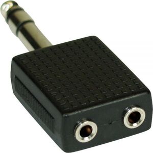 Adapter AV InLine Audio 6.3mm jack męski Stereo - 2x 3.5mm jack żeński Stereo (99304)