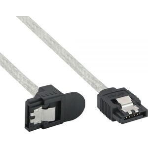 InLine SATA - SATA, 0.5m, Biały (27305X)