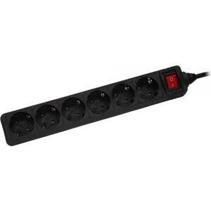 Listwa zasilająca InLine 6 gniazd 1.5 m czarna (16461S)
