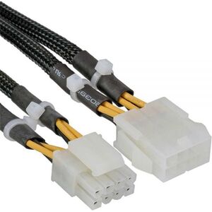 InLine ATX/EPS 8-pin - ATX/EPS 8-pin, 0.3m, Czarny (26630A)