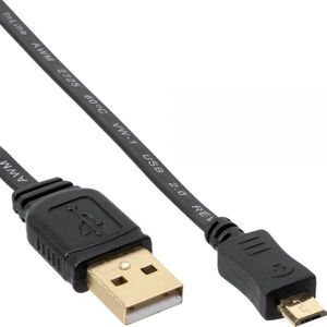 Kabel USB InLine USB-A - microUSB 5 m Czarny (31750F)