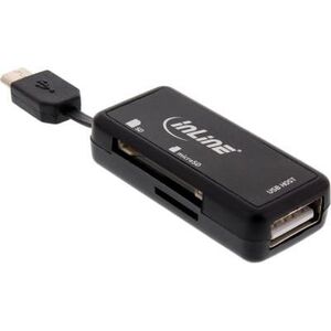 Czytnik InLine USB 2.0/microUSB (66776)