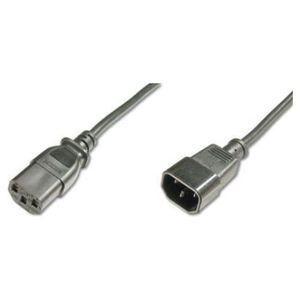 Kabel zasilający Digitus przedłużający zasilający Typ IEC C14 - IEC C13, czarny, 1.2m (AK-440201-012-S)