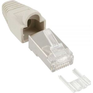 InLine Wtyczka RJ45 8P8C, szary 10 szt (74510A)