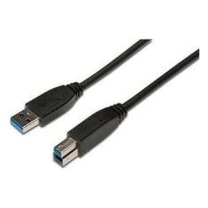Kabel USB Digitus USB-A - USB-B 1.8 m Czarny (AK-300115-018-S)