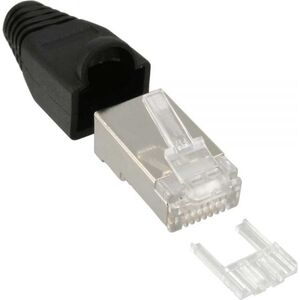 InLine Wtyczka RJ45, 8P8C, czarny 100 szt (74590S)