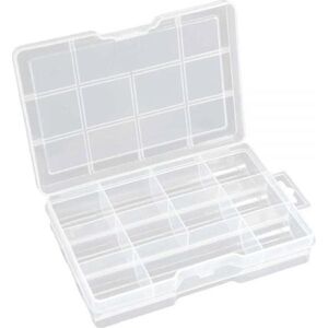 InLine Pudełko Box na małe elementy 11 kieszeni 213x114x35mm (43009B)