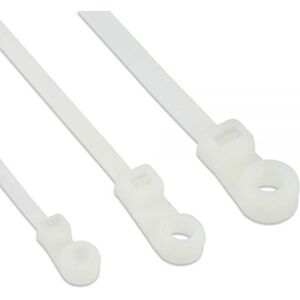 Organizer InLine Opaska zaciskowa Biały 100 sztuk  (59975C)