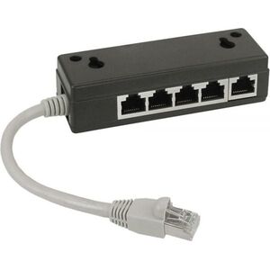 InLine Splitter ISDN 5x RJ45 żeński 15cm Kabel z terminal resistors (69935)