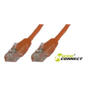 MicroConnect Kabel CAT 6 U/UTP 15m PVC Pomarańczowy (B-UTP615O)