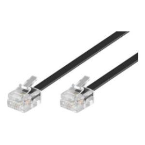MicroConnect RJ-11/RJ-11 (M/M) 6m Czarny (MPK186)