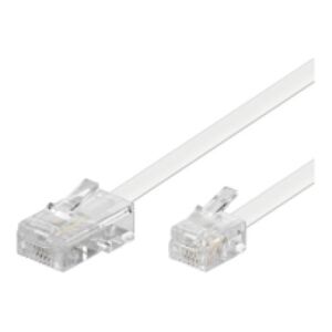MicroConnect RJ-11/RJ-45 (M/M) 3m Biały (MPK453)