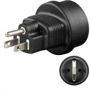 MicroConnect Universal adapter US/Schuko (PETRAVEL3)