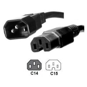 Kabel zasilający MicroConnect C14 - C15, 2m (PE011420)