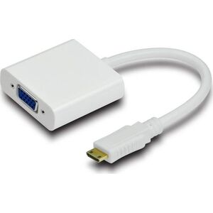 Adapter AV MicroConnect HDMI Mini  - D-Sub (VGA) biały (HDMIVGA)