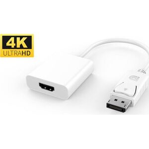 Adapter AV MicroConnect DisplayPort - HDMI biały (DPHDMI3W)