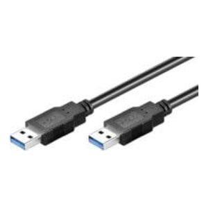 Kabel USB MicroConnect USB-A - USB-A 5 m Czarny (USB3.0AA5B)