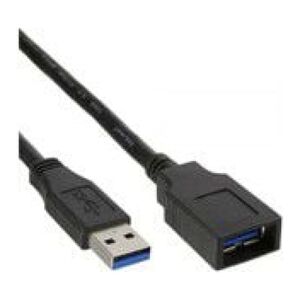 Kabel USB MicroConnect USB-A - USB-A 0.5 m Czarny (USB3.0AAF05B)