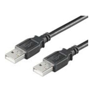 Kabel USB MicroConnect USB-A - USB-A 0.5 m Czarny (USBAA05B)