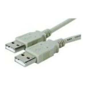 Kabel USB MicroConnect USB-A - 1 m Biały (USBAA1)
