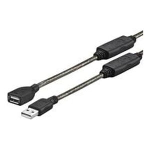 Kabel USB VivoLink USB-A - USB-A 15 m Czarny (PROUSBAAF15)