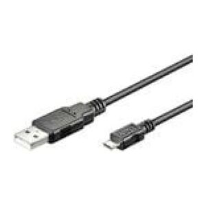 Kabel USB MicroConnect USB-A - microUSB 3 m Czarny (USBABMICRO3)