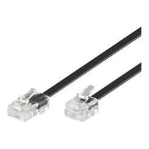 MicroConnect RJ-11/RJ-45 (M/M) 15m Czarny (MPK463S)
