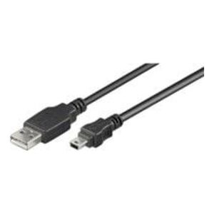 Kabel USB MicroConnect USB-A - miniUSB 3 m Czarny (USBAMB53)