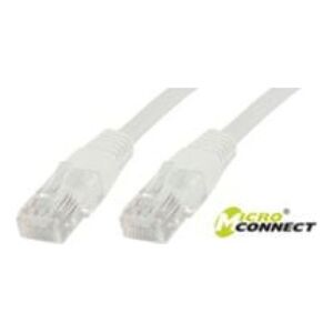 MicroConnect Patchcord U/UTP CAT5e, 2m, biały (UTP502W)