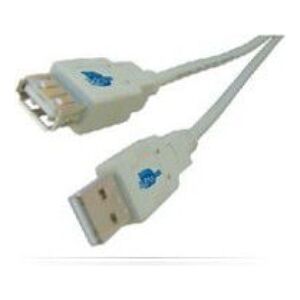 Kabel USB MicroConnect USB-A - USB-A 5 m Szary (USBAAF5)