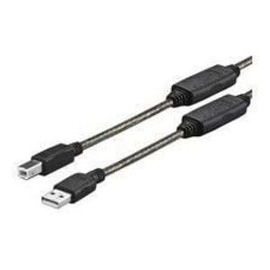 Kabel USB VivoLink USB-A - micro-B 20 m Czarny (PROUSBAB20)