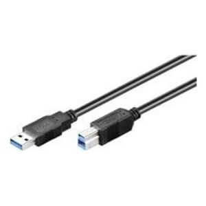 Kabel USB MicroConnect USB-A - USB-B 5 m Czarny (USB3.0AB5B)