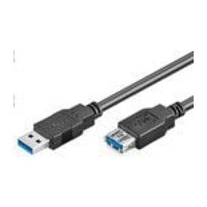 Kabel USB MicroConnect USB-A - USB-A 3 m Czarny (USB3.0AAF3B)