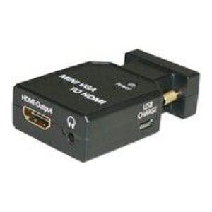 Adapter AV MicroConnect D-Sub (VGA) Mini - HDMI czarny (MC-CONMVGAHM)
