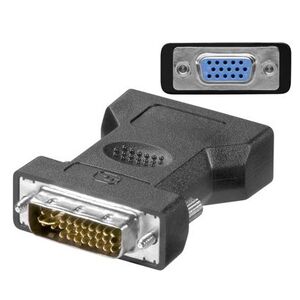 Adapter AV MicroConnect DVI-I - D-Sub (VGA) czarny (MONAJ)
