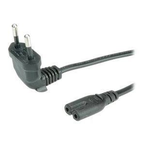 Kabel zasilający Roline ROLINE Netzkbl Euro gew./2Pin schw. 1.8m - 19.07.2093