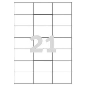 Avery Zweckform AVERY LABEL 70X42 3MM INKJETLASERCOPY universal-labels Inkjet laser color-laser copier weiss 70x42,3mm 2100 Etiketten - 3652