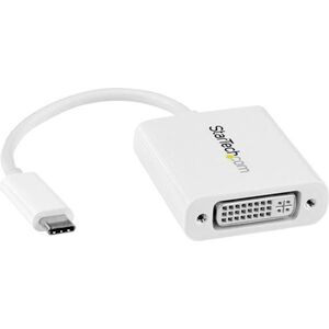 Adapter USB StarTech USB-C - DVI Biały  (CDP2DVIW)