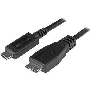 Kabel USB StarTech USB-C - micro-B 1 m Czarny (USB31CUB1M)